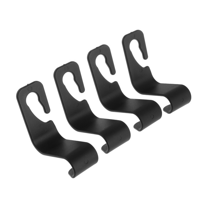 Крючок TORSO на подголовник, набор 4 шт, черный Крючок TORSO на подголовник, набор 4 шт, черный
