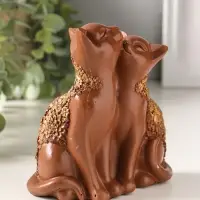 Фигура полистоун "Кот и Кошка" 14х13 см