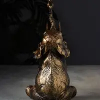 Фигурка полистоун &laquo;Слон с птичкой&raquo;, 28&times;14&times;14 см
