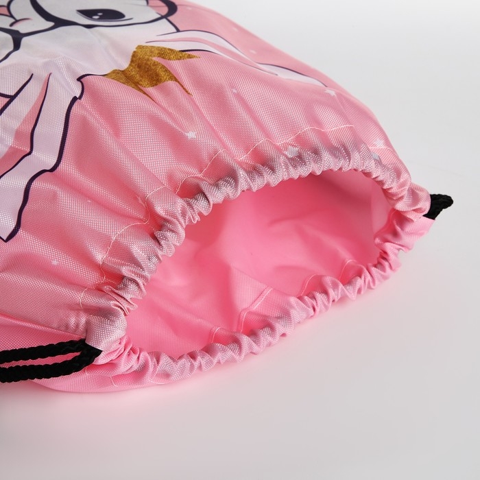 Мешок для обуви на шнурке, цвет розовый Мешок для обуви на шнурке, цвет розовый