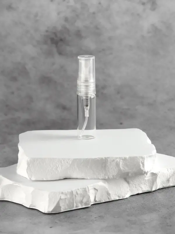 Флакон стеклянный для парфюма, с распылителем, 3 мл, прозрачный Флакон стеклянный для парфюма, с распылителем, 3 мл, прозрачный