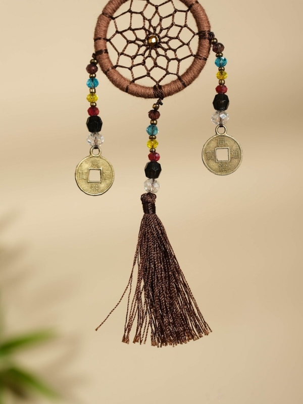 Брелок Брелок "Ловец снов" 4х15 см. коричневый