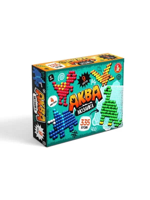 Аквамозаика &laquo;Динозавры&raquo;, 4 фигурки