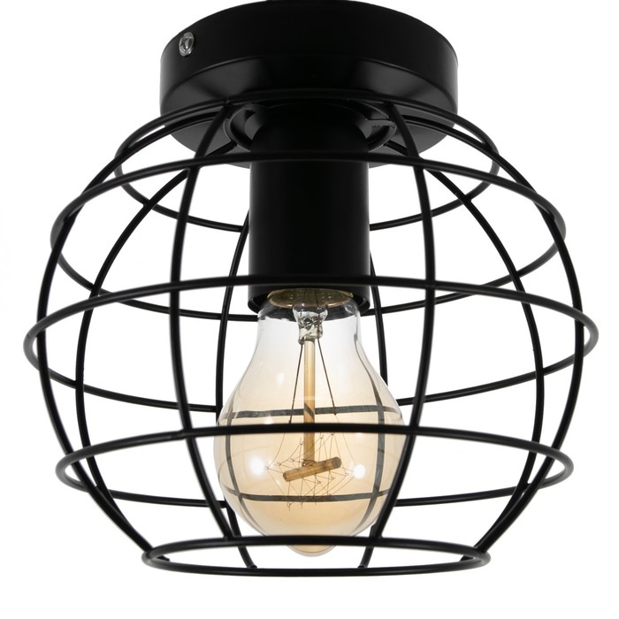 Люстра  Люстра "Нола" 1х60Вт E27 черный 18х18х14 см BayerLux