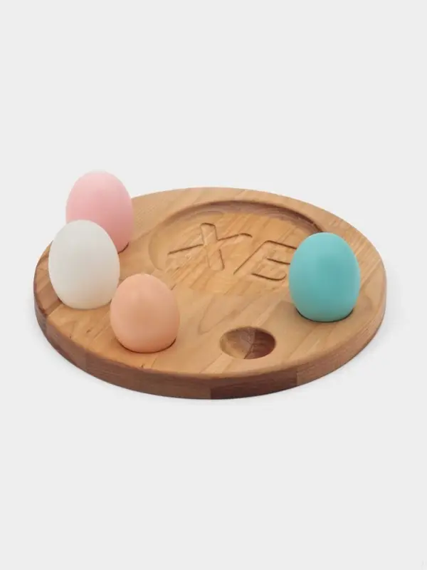 Пасхальный набор Adelica: подставка под яйцо и кулич, 2 подставки под яйцо, термонаклейки в подарок