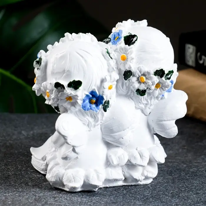 Фигурка гипс &laquo;Два ангела с книгой&raquo;, 12&times;12 см