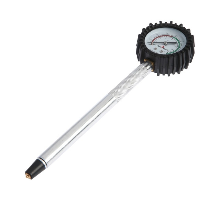 Прижимной компрессометр СЕРВИС КЛЮЧ ВАЗ 2110-12 75555, длинный, механический Прижимной компрессометр СЕРВИС КЛЮЧ ВАЗ 2110-12 75555, длинный, механический