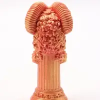 Фигурка декоративная &laquo;Баран на пьедестале&raquo;, 15&times;7 см, красная