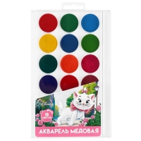 Акварель 18цв пластик, «Кошечка мари», европодвес