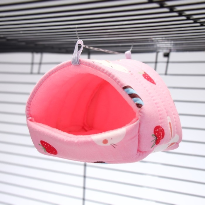 Домик для грызунов  Домик для грызунов "Кролик", розовый