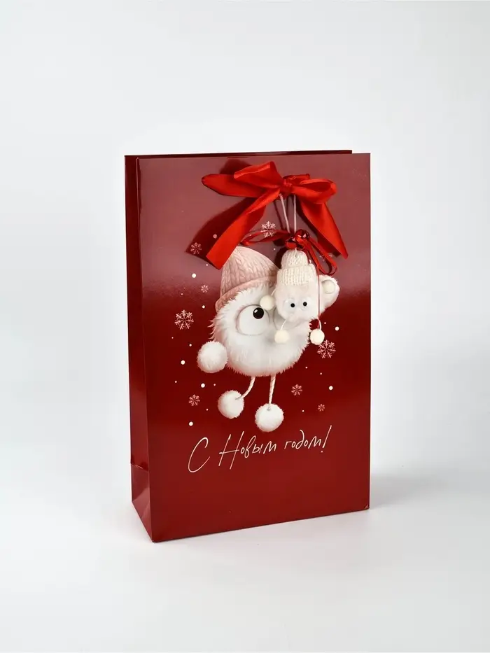 Пакет подарочный «Новогодний сюрприз», с заколками, 25,5 × 9 × 30 см Пакет подарочный «Новогодний сюрприз», с заколками, 25,5 × 9 × 30 см