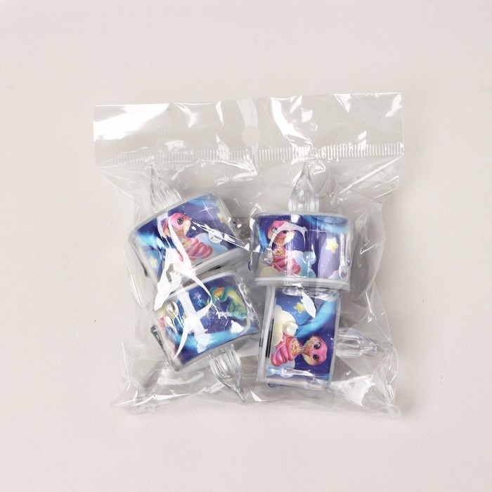 Электронная свеча новогодняя мод. СВ-21 «Новый год: Змейки», 5 х 3,8 см