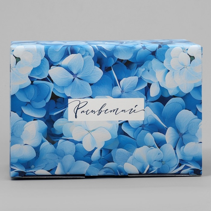 Коробка подарочная складная, упаковка, «Цветущая гортензия», 22 х 15 х 10 см Коробка подарочная складная, упаковка, «Цветущая гортензия», 22 х 15 х 10 см