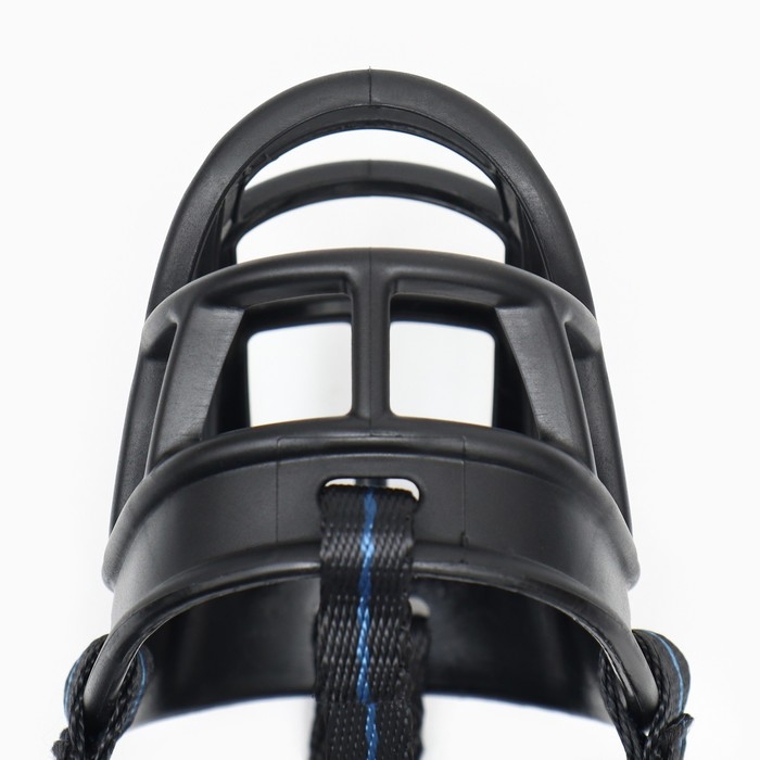 Намордник для собак №1 с трехсторонним ремешком, каучук, ДН 6 см, ОМ 22 см, чёрный Намордник для собак №1 с трехсторонним ремешком, каучук, ДН 6 см, ОМ 22 см, чёрный