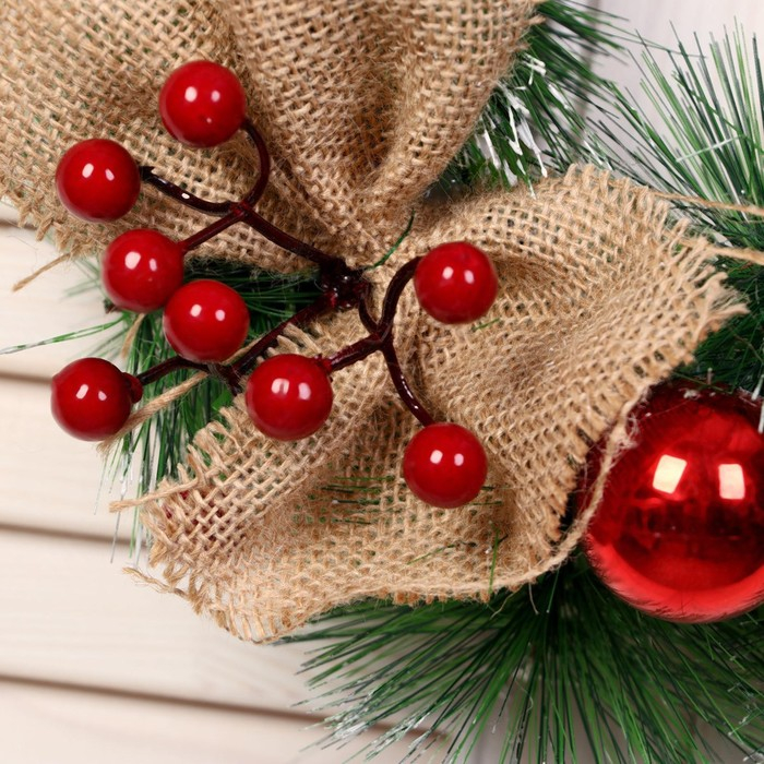 Венок новогодний d-30 см  Венок новогодний d-30 см "Кантри стиль"