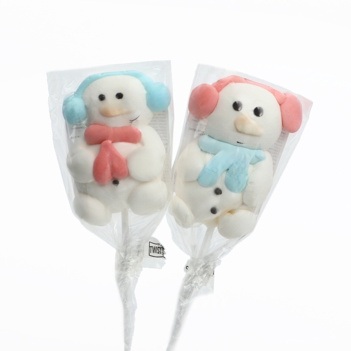 Маршмэллоу на палочке Маршмэллоу на палочке "Снеговик", 20 г