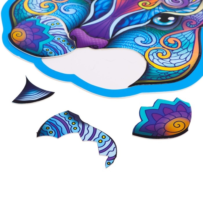 Фигурный пазл «Заяц», на подложке, 56 деталей Фигурный пазл «Заяц», на подложке, 56 деталей