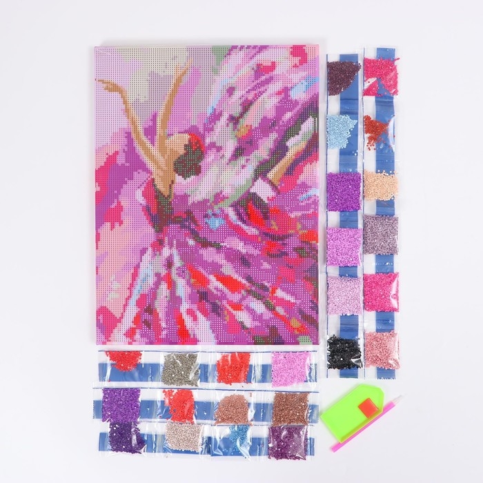 Алмазная мозаика на подрамнике 30x40 с полным заполнением «Балерина» Алмазная мозаика на подрамнике 30x40 с полным заполнением «Балерина»