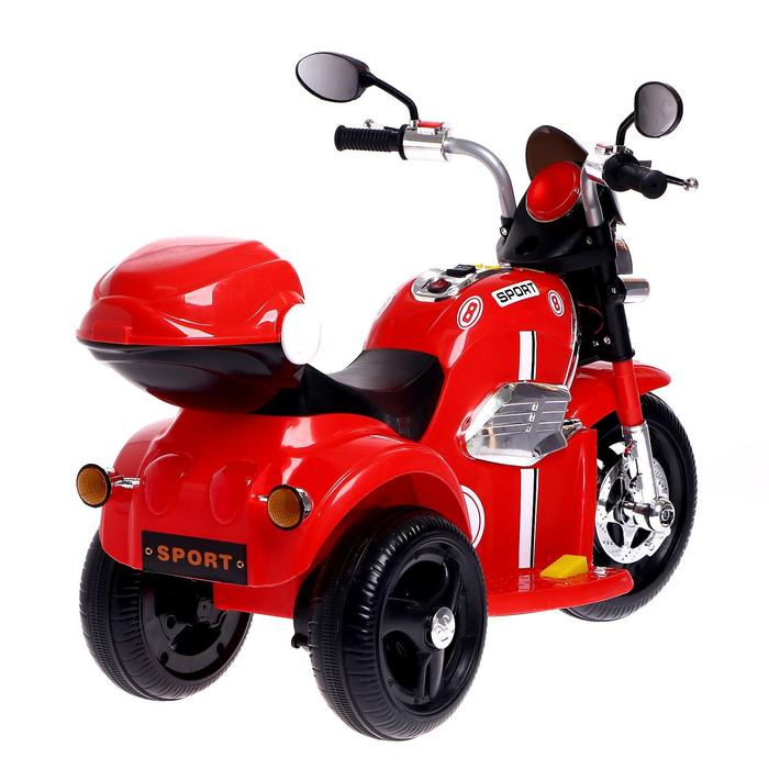 Детский электромобиль «Чоппер», с аккумулятором, световые и звуковые эффекты, цвет красный Детский электромобиль «Чоппер», с аккумулятором, световые и звуковые эффекты, цвет красный
