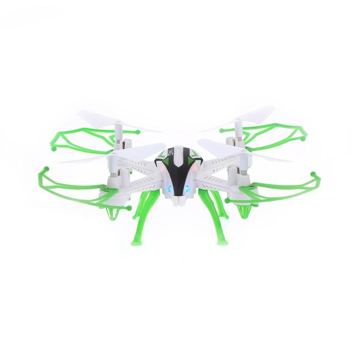 Квадрокоптер радиоуправляемый SKYDRONE, работает от аккумулятора, цвет зелёный Квадрокоптер радиоуправляемый SKYDRONE, работает от аккумулятора, цвет зелёный