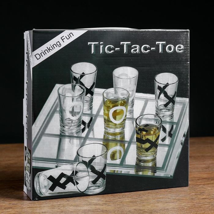 Игра  Игра "Пьяные Крестики-нолики", 9 стопок, доска 20 х 20 см