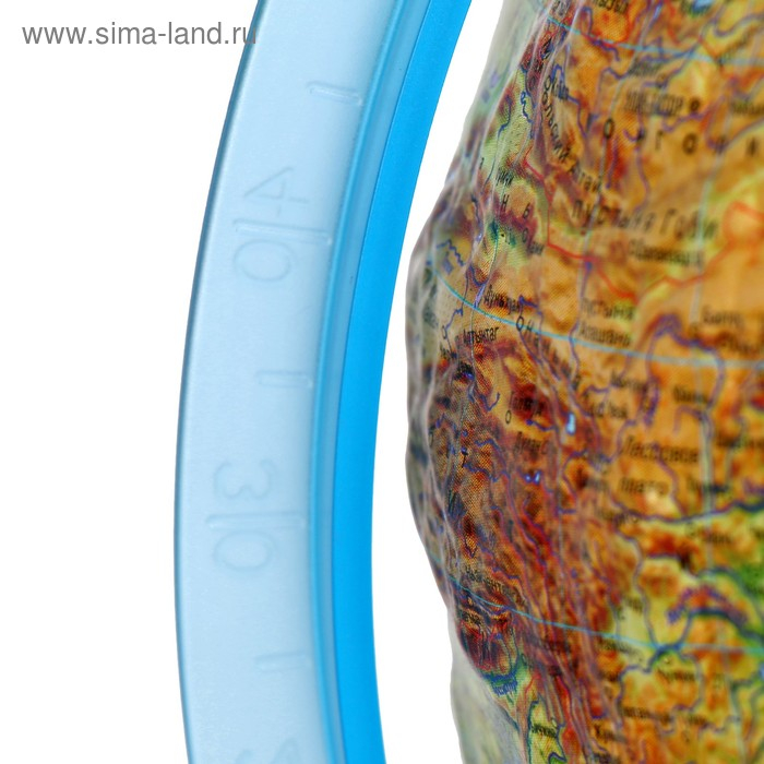 Интерактивный глобус физико-политический рельефный, диаметр 250 мм, с подсветкой от батареек, с очками Интерактивный глобус физико-политический рельефный, диаметр 250 мм, с подсветкой от батареек, с очками