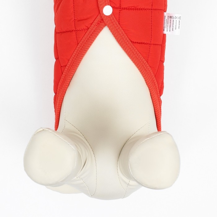 Куртка для собак  Куртка для собак "Nice", размер XL (ДС 38 см, ОШ 38 см, ОГ 48 см), красная