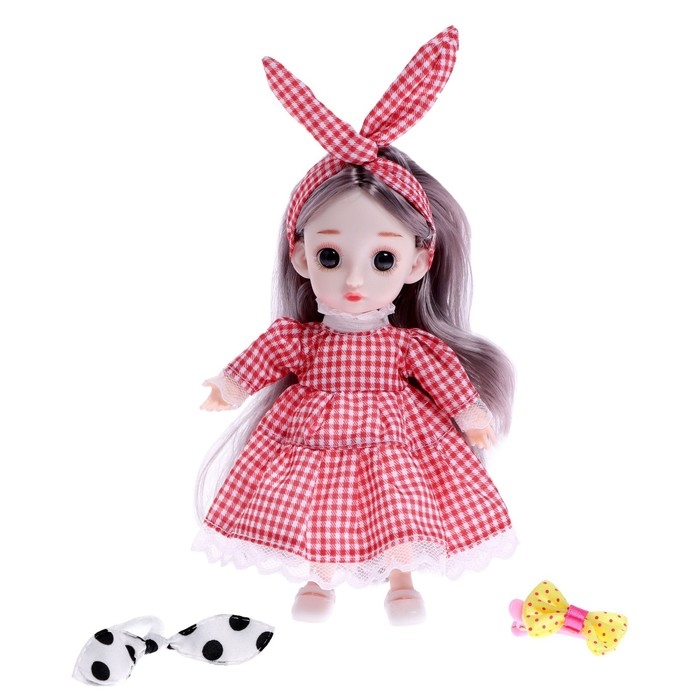 Кукла модная шарнирная «Алина» в костюме, с аксессуарами, МИКС Кукла модная шарнирная «Алина» в костюме, с аксессуарами, МИКС