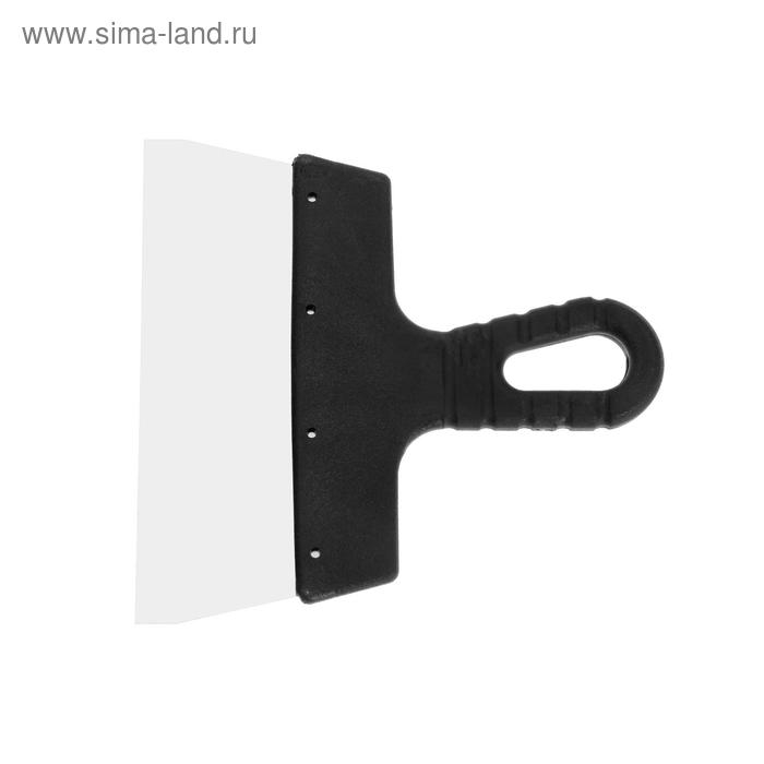 Шпатель фасадный ЛОМ, 200 мм, нержавеющая сталь, пластиковая рукоятка Шпатель фасадный ЛОМ, 200 мм, нержавеющая сталь, пластиковая рукоятка