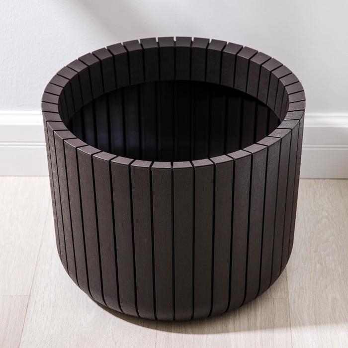 Кашпо «Шато», 29 л, цвет коричневый ротанг Кашпо «Шато», 29 л, цвет коричневый ротанг