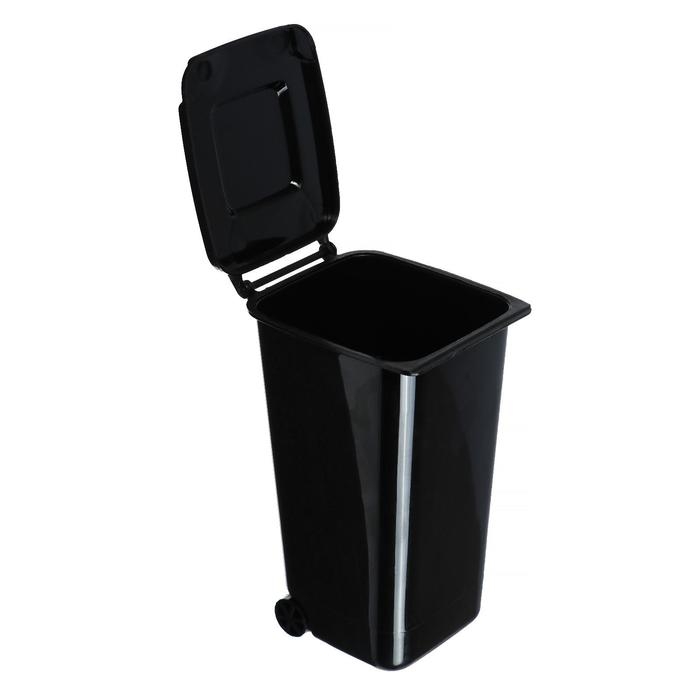 Контейнер под мелкий мусор, 8×10×15.5 см, черный Контейнер под мелкий мусор, 8×10×15.5 см, черный