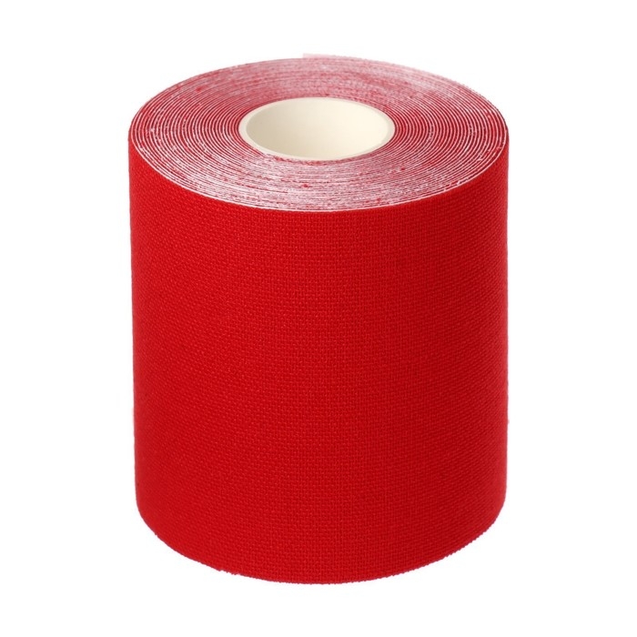 Кинезио - тейп, 7,5 см × 5 м, цвет красный Кинезио - тейп, 7,5 см × 5 м, цвет красный