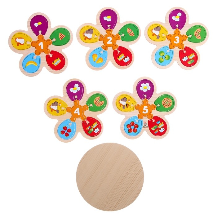 Головоломка деревянная  Головоломка деревянная "Учимся считать"