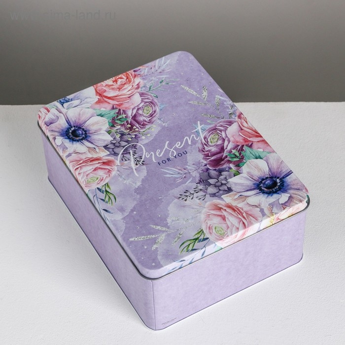 Набор подарочных жестяных коробок «Just for you», 26 х 18,5 х 9 см Набор подарочных жестяных коробок «Just for you», 26 х 18,5 х 9 см