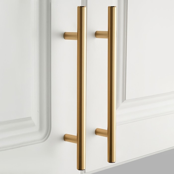 Ручка рейлинг ТУНДРА BISTRO,  d=12 мм, м/о 160 мм, цвет золото