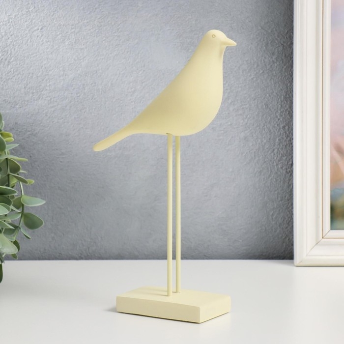 Сувенир полистоун Сувенир полистоун "Птица - длинные лапки" белая 23х17 см