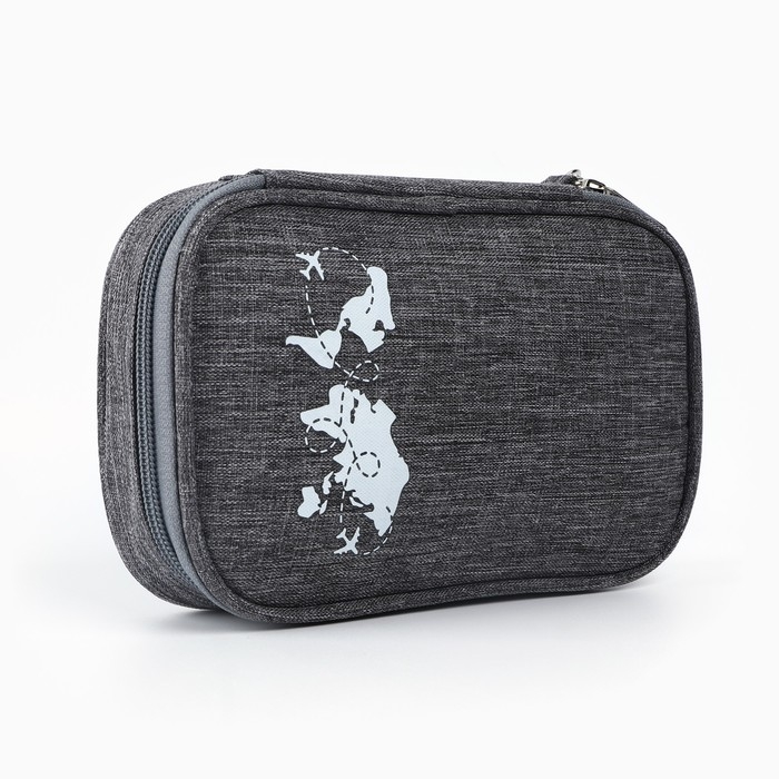 Органайзер для документов &laquo;Путешествие-всегда хорошая идея&raquo;, серый, 19 х 13 см.