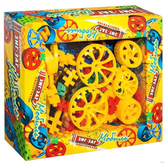 Конструктор «Зиг-Заг мобиль» для мальчиков, 220 деталей Конструктор «Зиг-Заг мобиль» для мальчиков, 220 деталей