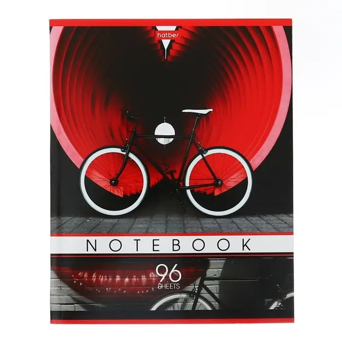 Тетрадь 96 листов в клетку "I like my bike", обложка мелованный картон, блок офсет 65 г/м2, 5В МИКС