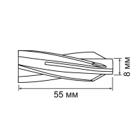 Дюбель "ТУНДРА krep", для газобетона, нейлоновый, 8х55 мм, 40 шт