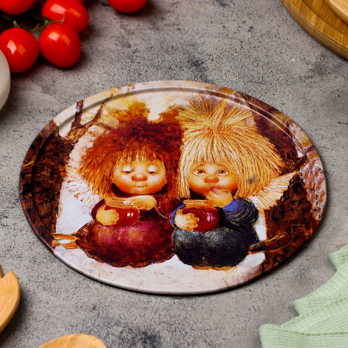 Тарелка декоративная Тарелка декоративная "Сладкая жизнь", 20 х 0,4 х 0,32 см, металл