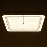 Люстра с ПДУ 60407/1 LED 144Вт диммер 3000-6000К белый 50х50х8 см BayerLux