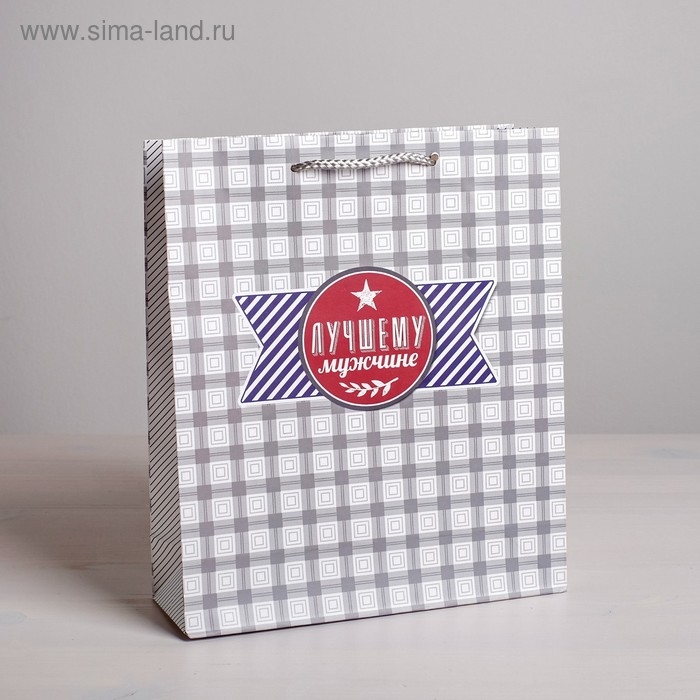 Пакет подарочный ламинированный вертикальный, упаковка, «Стильному мужчине», ML 23 х 27 х 8 см Пакет подарочный ламинированный вертикальный, упаковка, «Стильному мужчине», ML 23 х 27 х 8 см