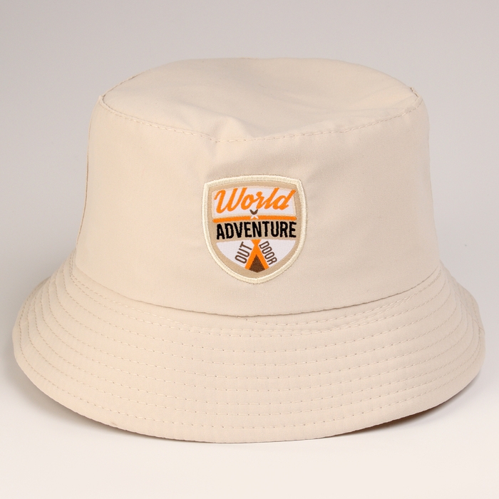 Панама детская для мальчика Adventure, цвет бежевый, р-р 54 Панама детская для мальчика Adventure, цвет бежевый, р-р 54