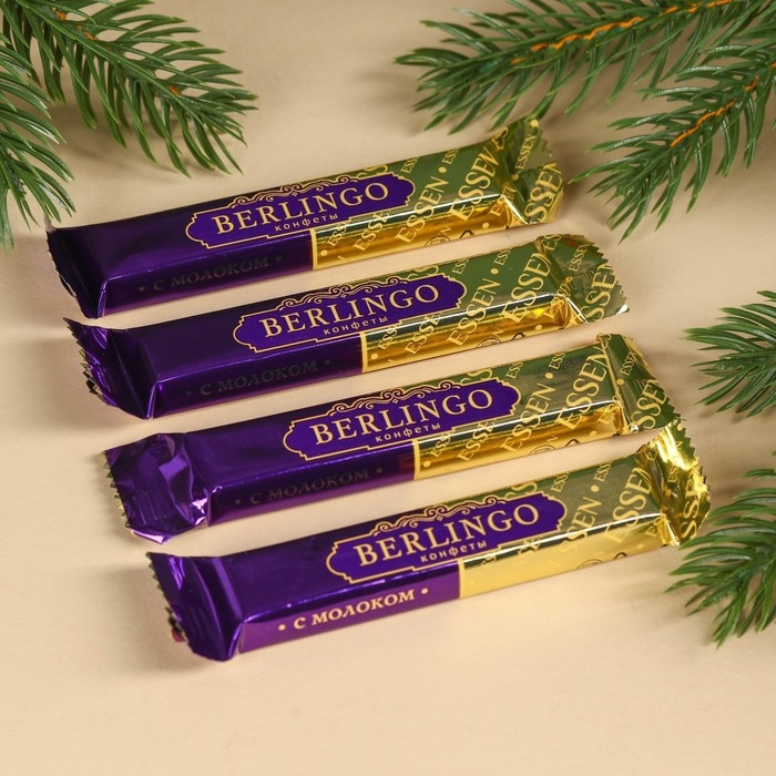 Молочный шоколад в стиках &laquo;Сказочного Нового года&raquo; в коробке, 60 г ( 4 шт. х 15 г).