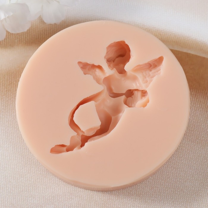 Молд силикон Молд силикон "Ангел с арфой" 8,4х5х1,7 см