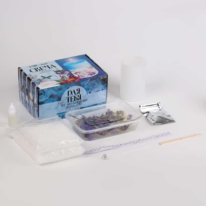 Свеча своими руками. Создание цветных свечей с цветочным декором «Полевые цветы», набор для творчества Свеча своими руками. Создание цветных свечей с цветочным декором «Полевые цветы», набор для творчества