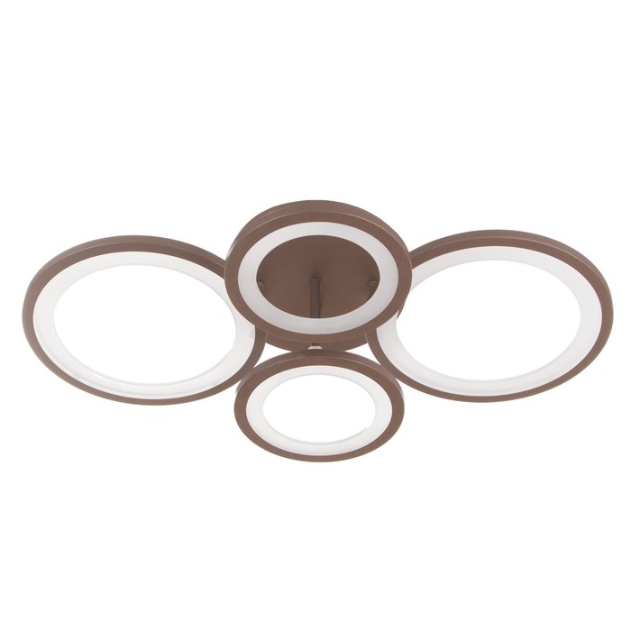 Люстра Люстра "Кольца" LED 80Вт Коричневый 2700-6400к 60х45х14