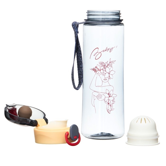 Бутылка для воды, 500 мл, Baby, с поильником Бутылка для воды, 500 мл, Baby, с поильником