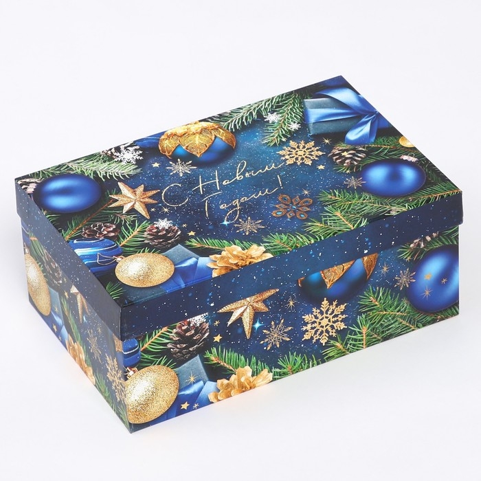 Набор коробок подарочных 15 в 1 «С Новым годом», 12 х 7 х 4 см - 46,6 х 35,2 х 17.5 см, Новый год